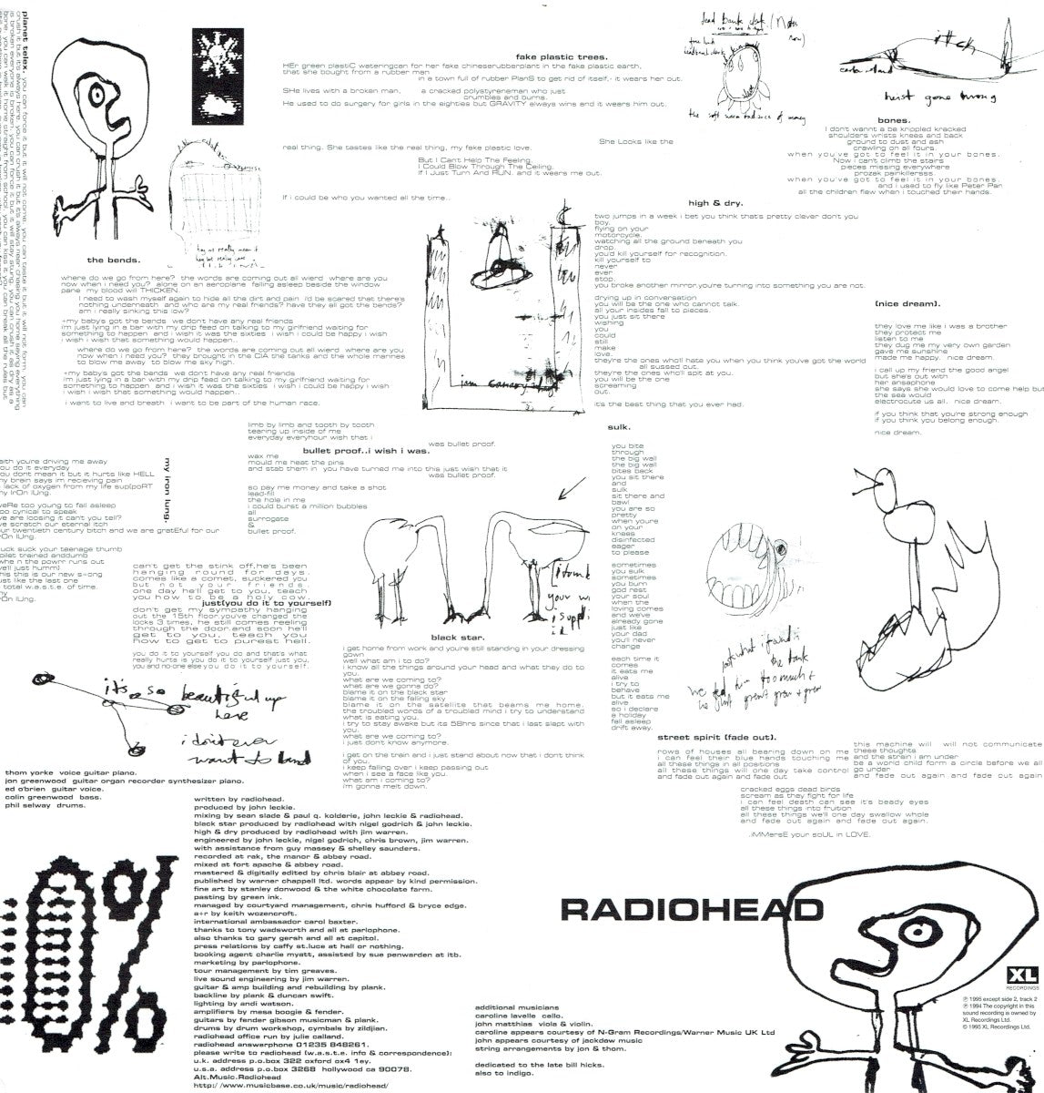 Gatefold 2: Radiohead – The Bends Vinyl LP | Relix