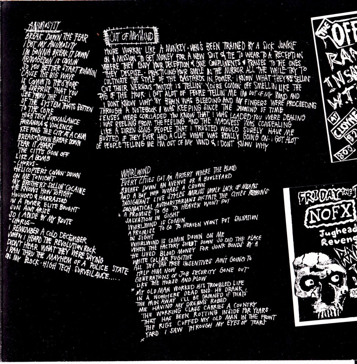 Gatefold 2: Rancid – Rancid (1993 CD) CD | Relix