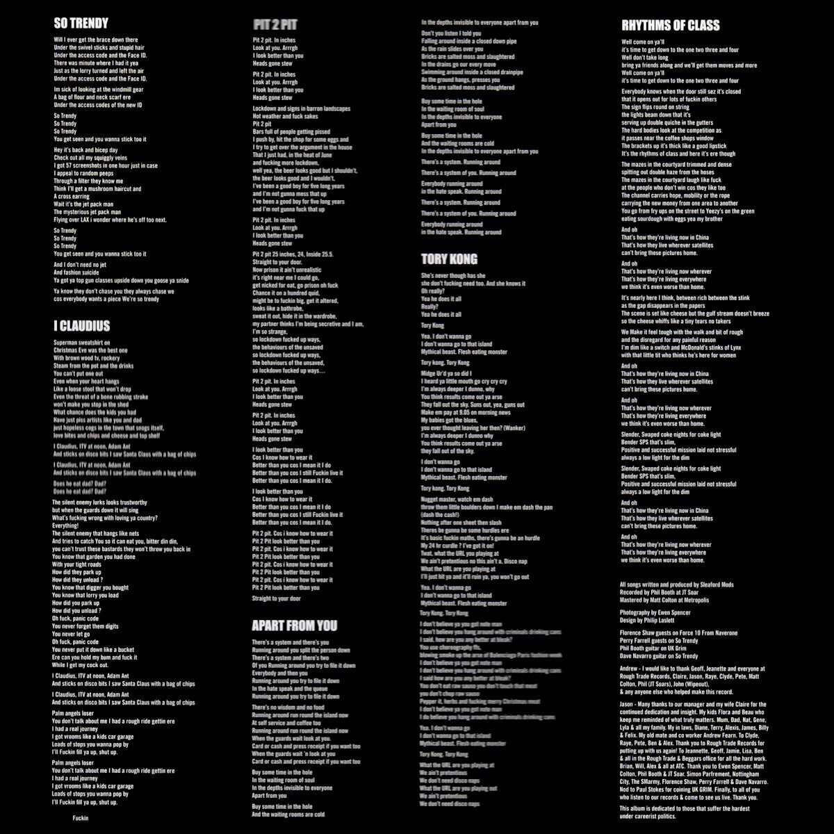 Gatefold 2: Sleaford Mods – UK GRIM Vinyl LP | Relix