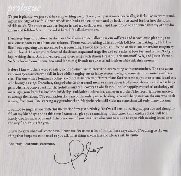 Gatefold 2: Taylor Swift – Evermore (CD) CD | Relix