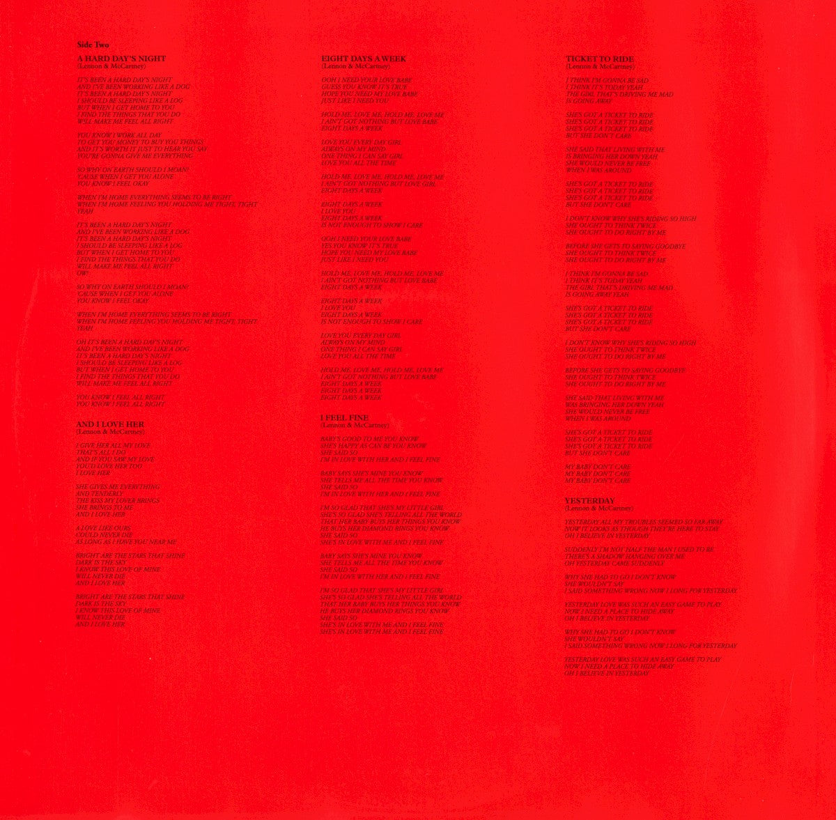 Gatefold 2: The Beatles – 1962-1966 (The Red Album): 2023 Edition (Half-Speed 3-LP Vinyl) Vinyl LP | Relix