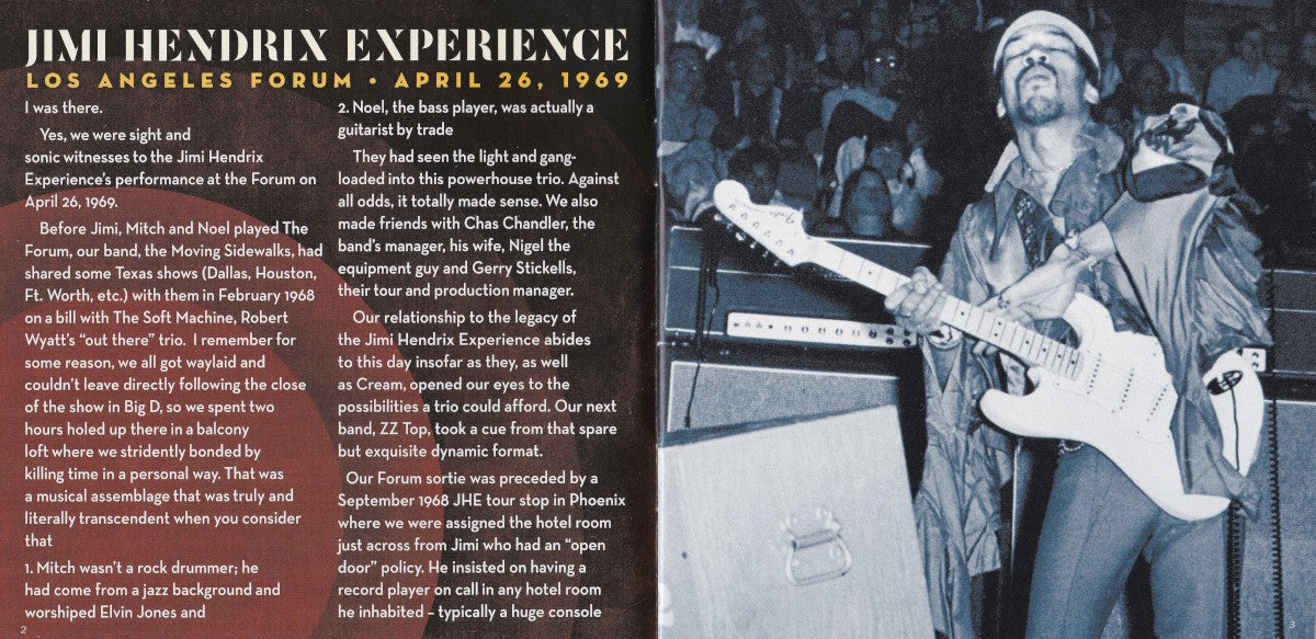 Gatefold 2: The Jimi Hendrix Experience – Los Angeles Forum - April 26, 1969 CD | Relix