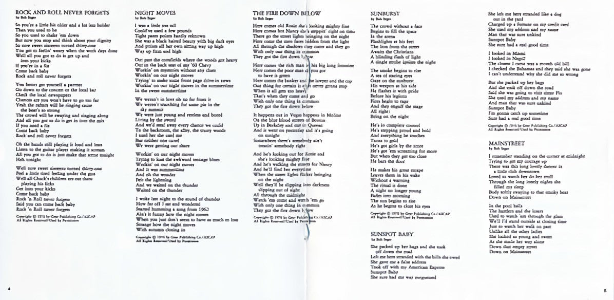 Gatefold 3: Bob Seger – Night Moves CD | Relix