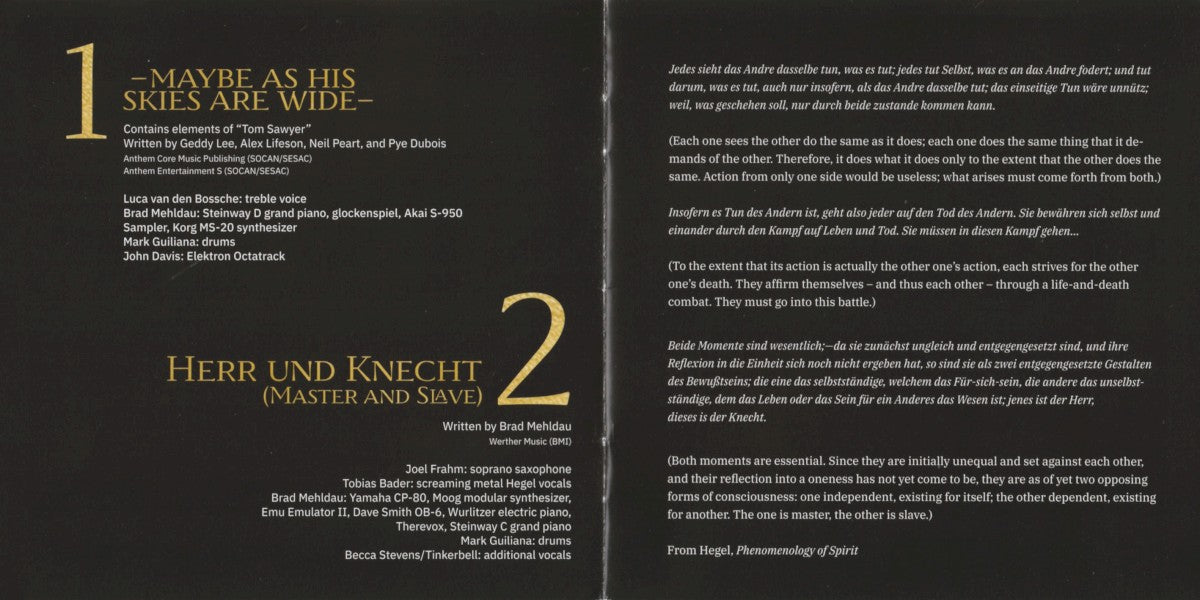 Gatefold 3: Brad Mehldau – Jacob's Ladder Vinyl LP | Relix