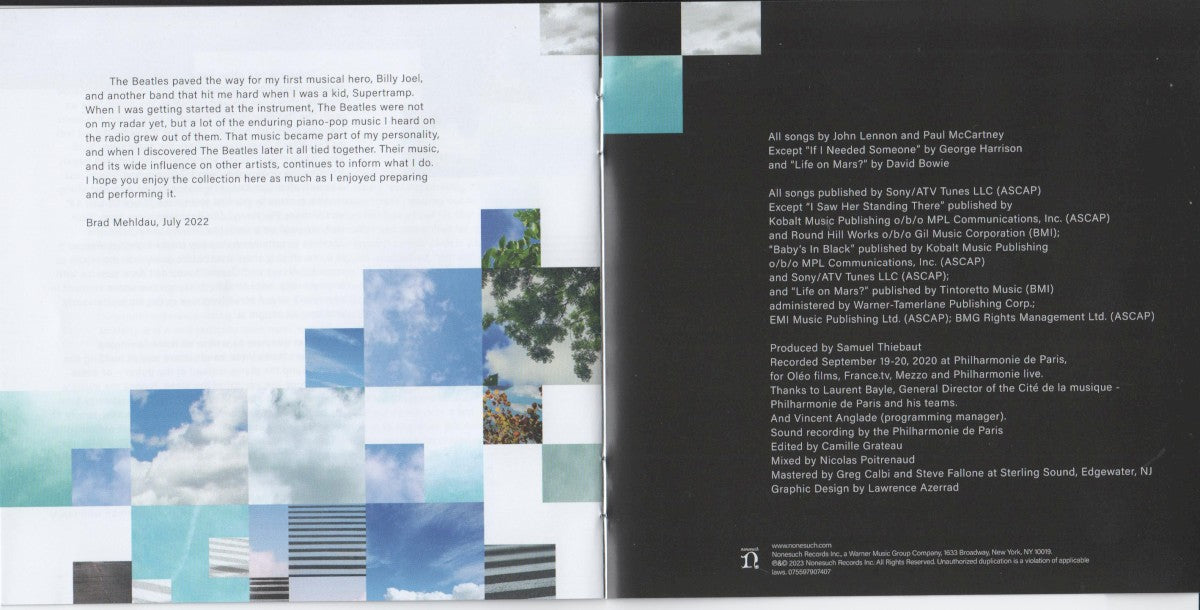 Gatefold 3: Brad Mehldau – Your Mother Should Know: Brad Mehldau Plays The Beatles CD | Relix