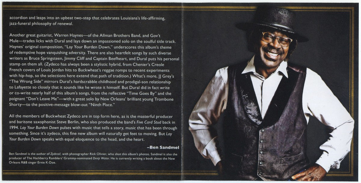 Gatefold 3: Buckwheat Zydeco – Lay Your Burden Down CD | Relix
