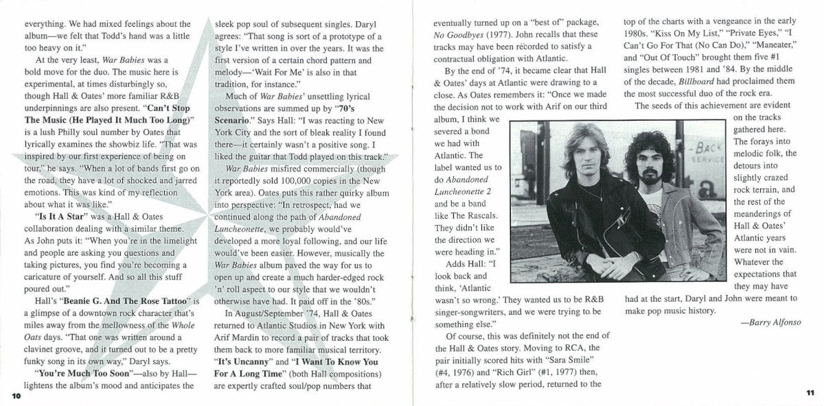 Gatefold 3: Daryl Hall & John Oates – Atlantic Collection CD | Relix
