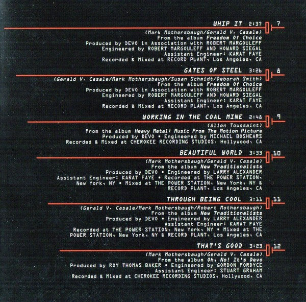Gatefold 3: Devo – Energy Dome Frequencies: Songs From The Devo CD | Relix