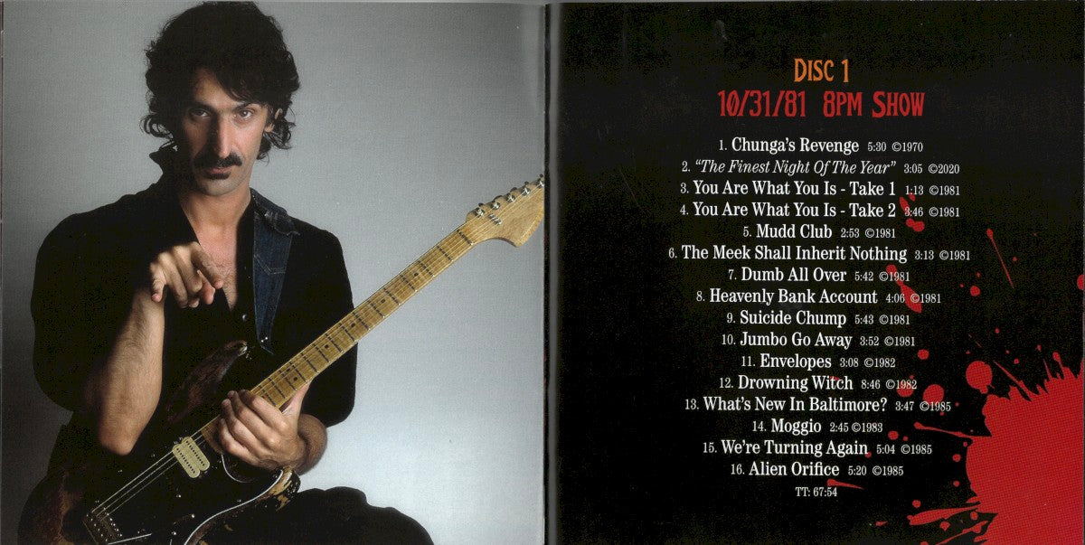 Gatefold 3: Frank Zappa – Halloween 81: Live At The Palladium, NYC (Box Set 6-CD) CD | Relix