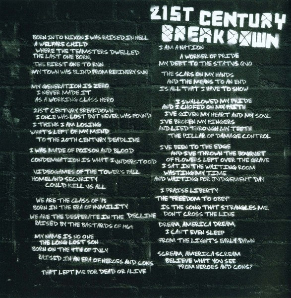 Gatefold 3: Green Day – 21st Century Breakdown CD | Relix