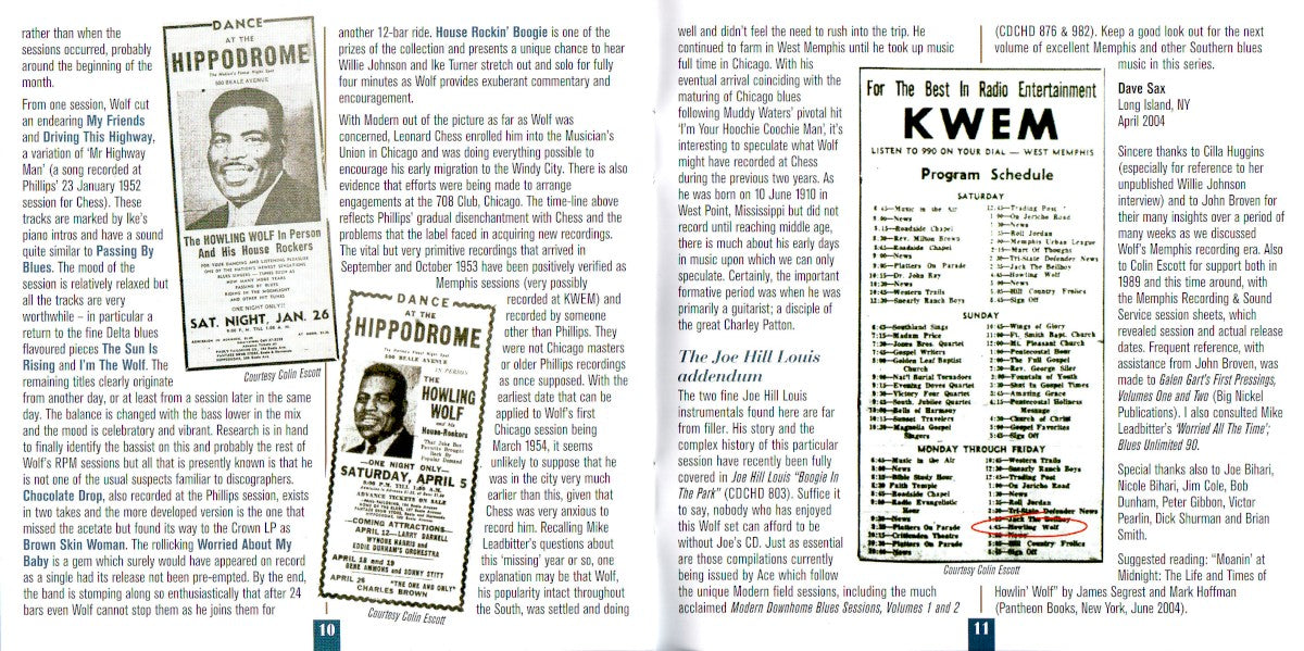 Gatefold 3: Howlin' Wolf – Sings The Blues Vinyl LP | Relix