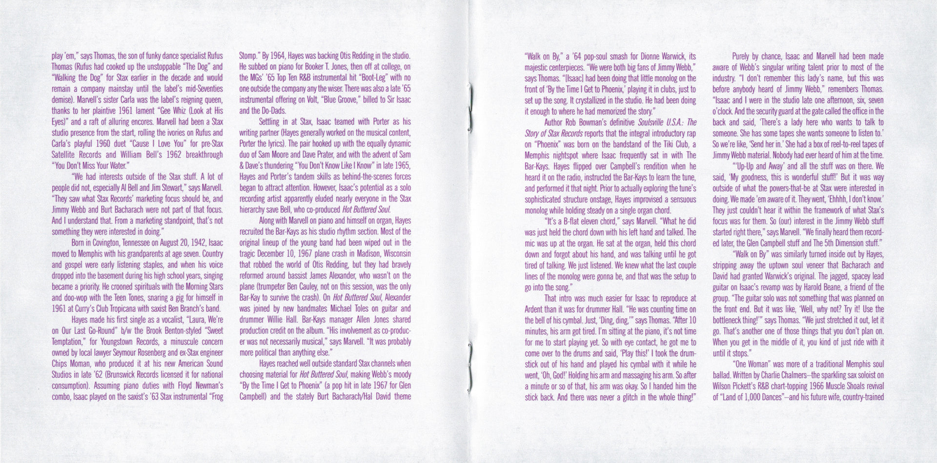 Gatefold 3: Isaac Hayes – Hot Buttered Soul CD | Relix