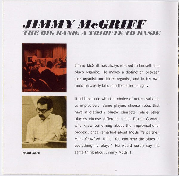 Gatefold 3: Jimmy Mcgriff – The Big Band CD | Relix