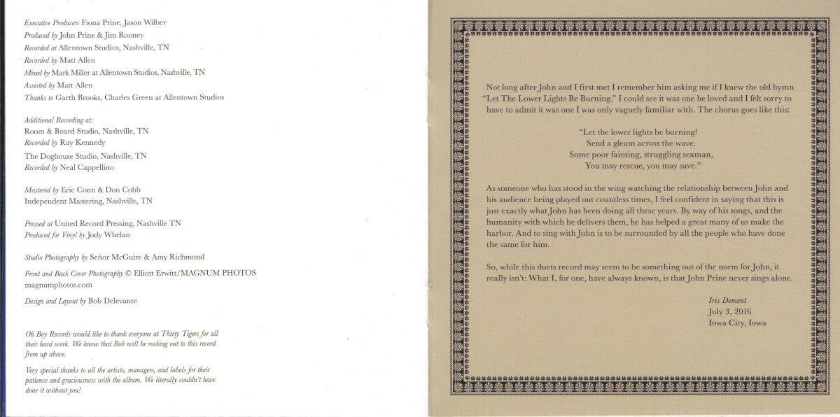 Gatefold 3: John Prine – For Better, Or Worse Vinyl LP | Relix