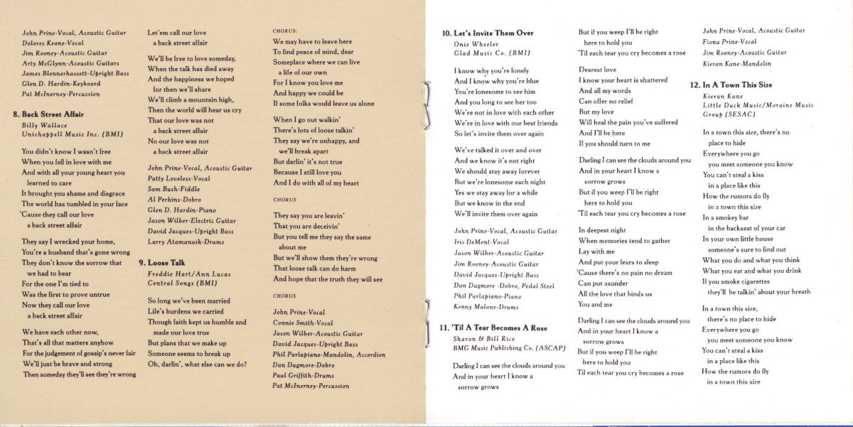 Gatefold 3: John Prine – In Spite of Ourselves CD | Relix