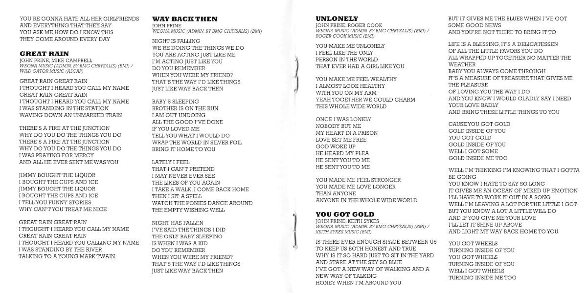 Gatefold 3: John Prine – Missing Years CD | Relix