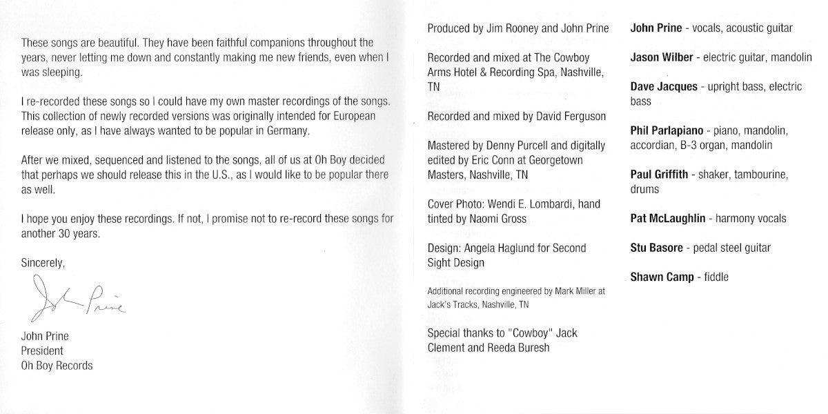 Gatefold 3: John Prine – Souvenirs CD | Relix