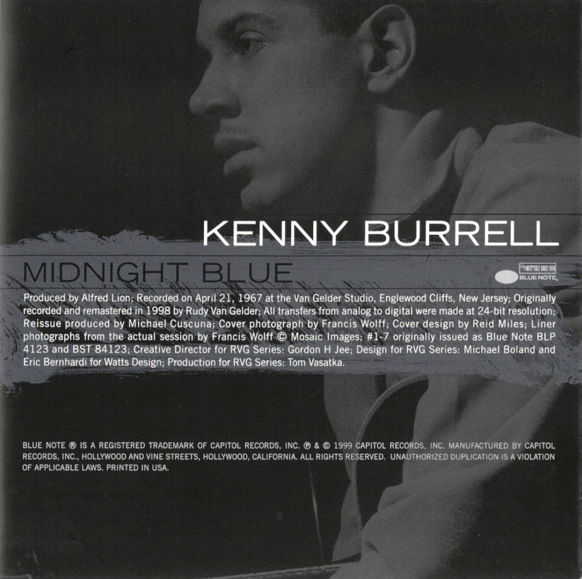 Gatefold 3: Kenny Burrell – Midnight Blue (remastered CD) CD | Relix