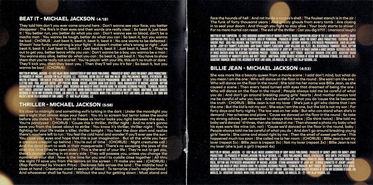 Gatefold 3: Michael Jackson – Michael - O.S.T. CD | Relix