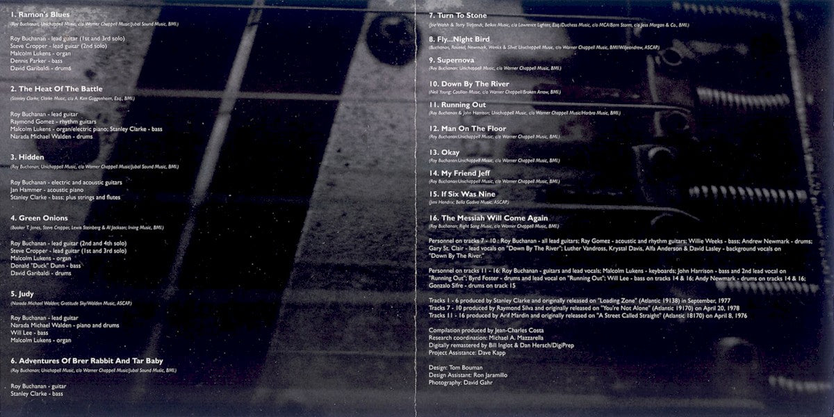 Gatefold 3: Roy Buchanan – Atlantic Years: Guitars on Fire CD | Relix