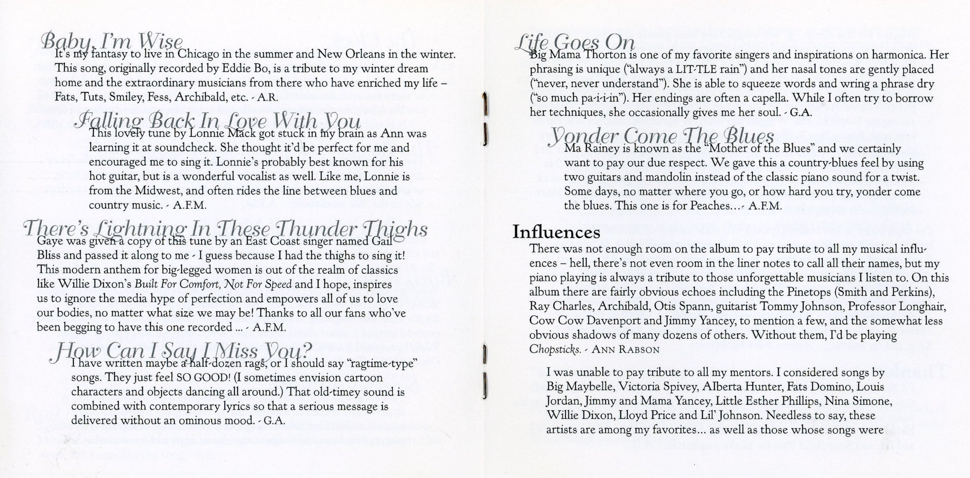 Gatefold 3: Saffire- The Uppity Blues Women – Old New Borrowed & Blue CD | Relix