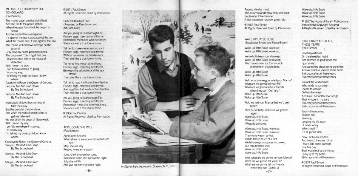 Gatefold 3: Simon & Garfunkel – The Concert In Central Park Vinyl LP | Relix