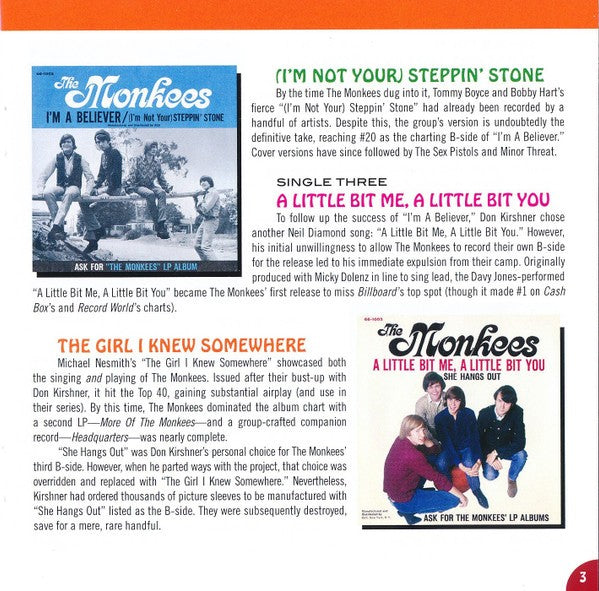 Gatefold 3: The A's, The B's & The Monkees (CD) CD | Relix