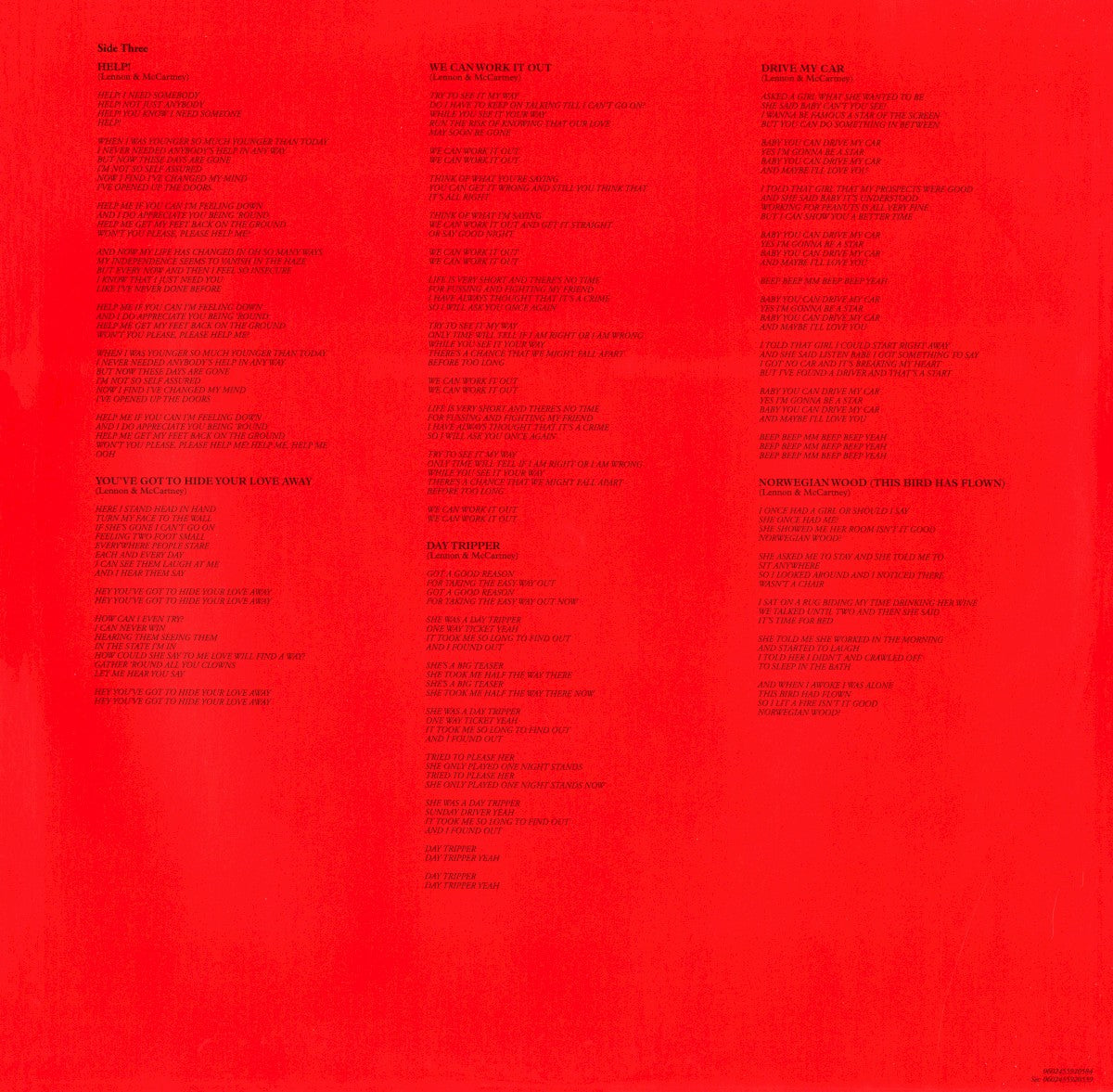 Gatefold 3: The Beatles – 1962-1966 (The Red Album): 2023 Edition (Half-Speed 3-LP Vinyl) Vinyl LP | Relix