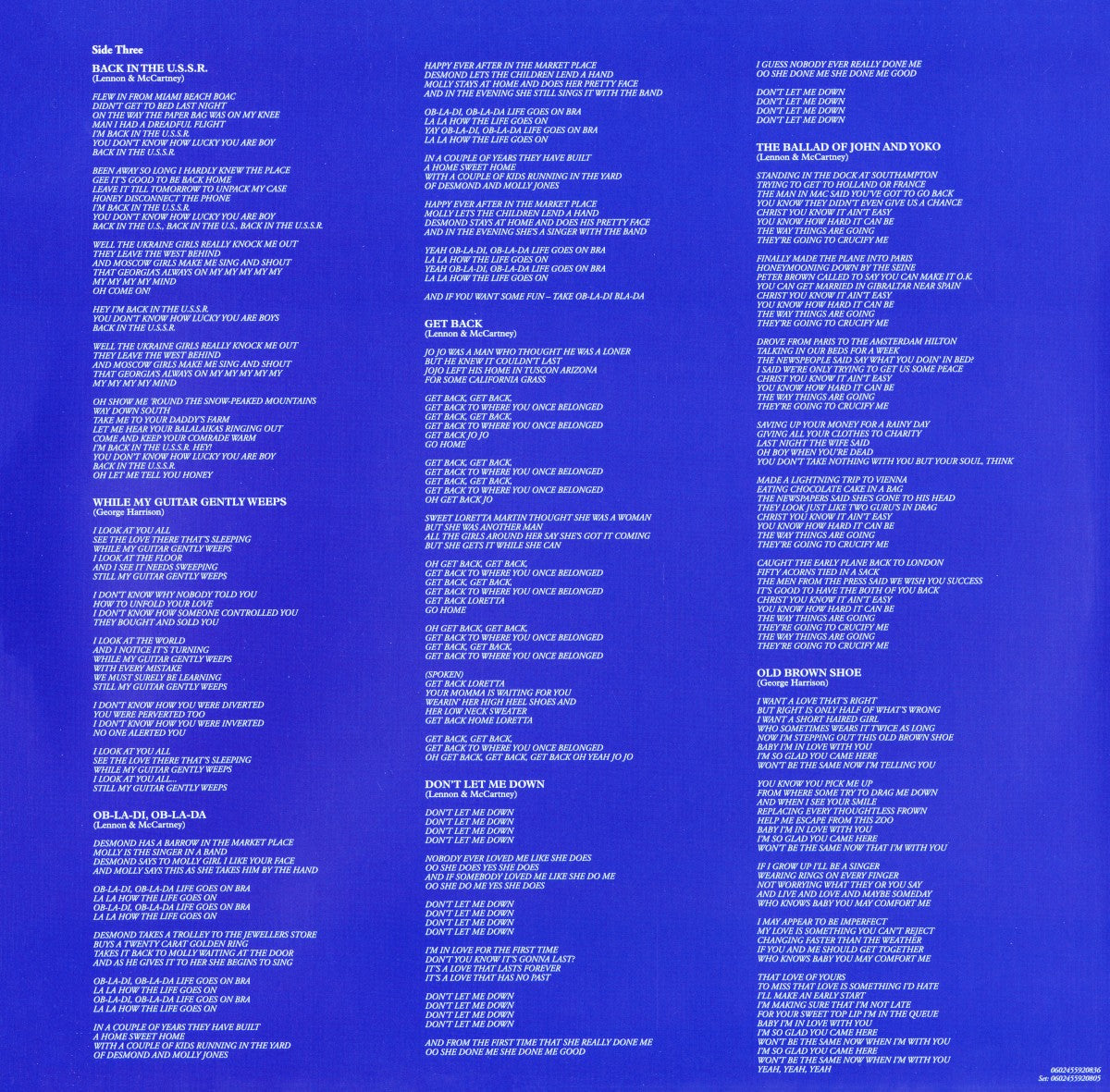 Gatefold 3: The Beatles – 1967-1970 (The Blue Album): 2023 Edition (Half-Speed 3-LP Vinyl) Vinyl LP | Relix