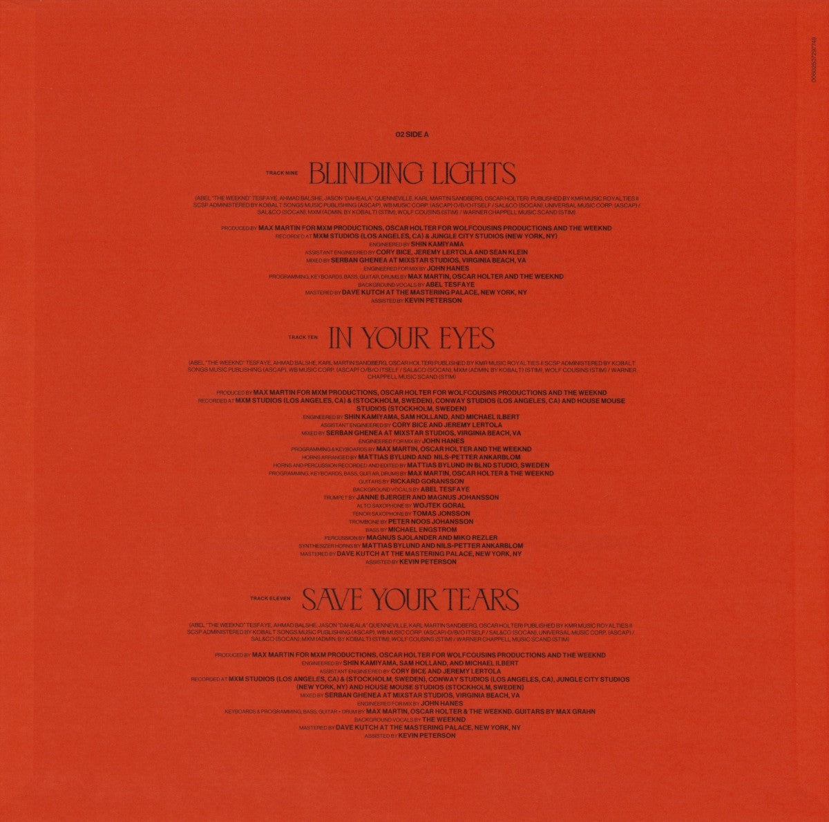 Gatefold 3: The Weeknd – After Hours (LP Vinyl) Vinyl LP | Relix