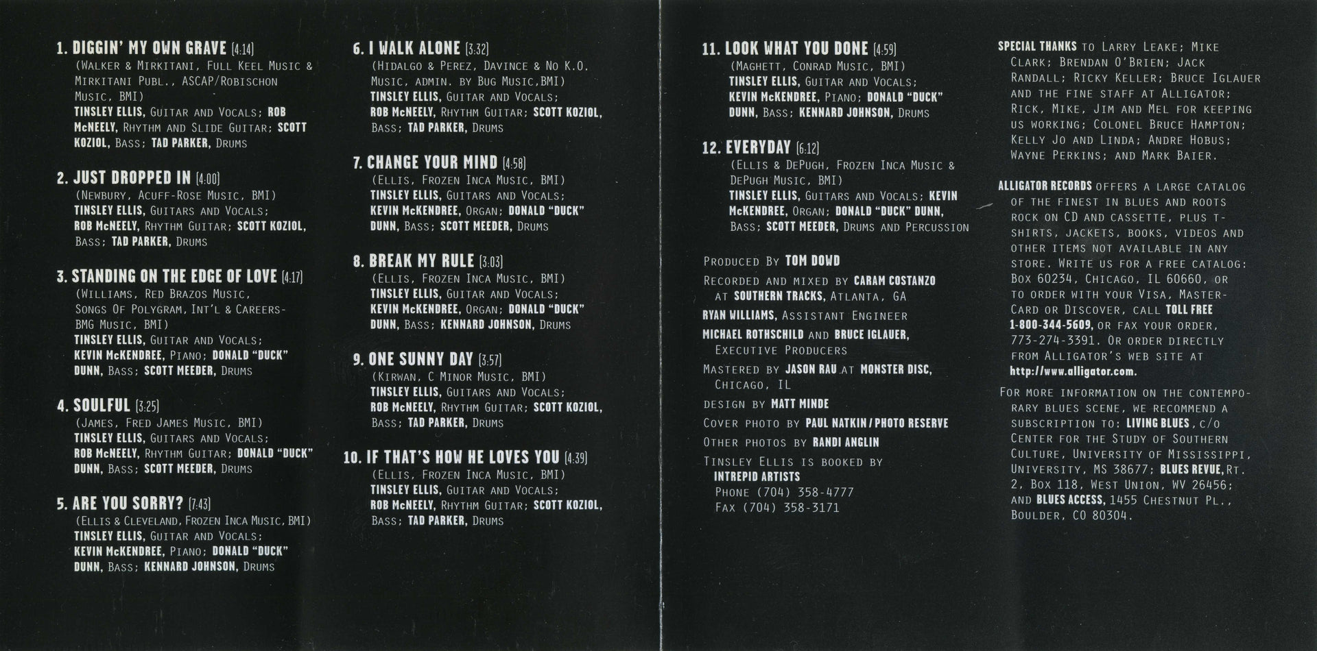 Gatefold 3: Tinsley Ellis – Fire It Up CD | Relix
