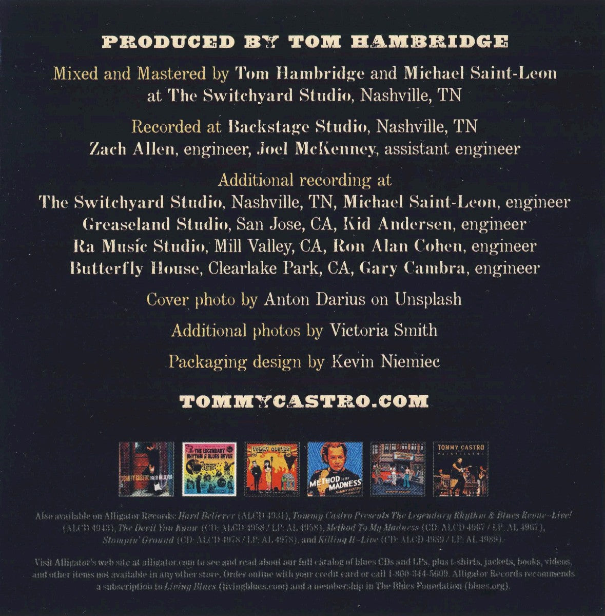 Gatefold 3: Tommy Castro – Tommy Castro Presents A Bluesman Came To Town CD | Relix