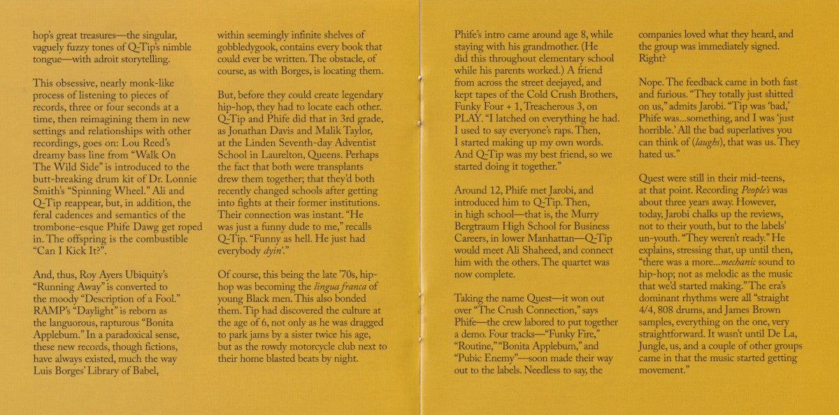 Gatefold 4: A Tribe Called Quest – People's Instinctive Travels And The Paths Of Rhythm (25th Anniversary Edition CD) CD | Relix