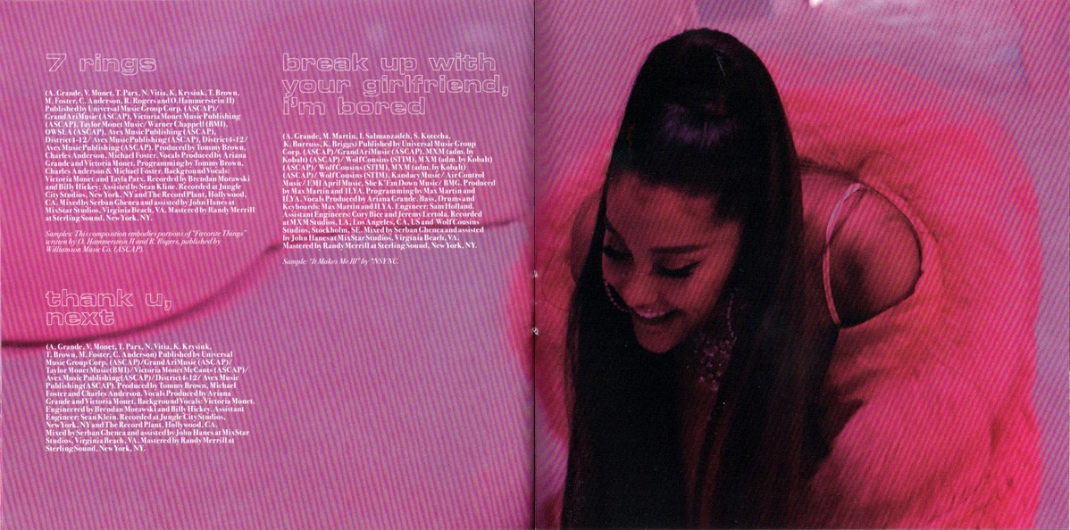 Gatefold 4: Ariana Grande – Thank u, Next (CD) CD | Relix