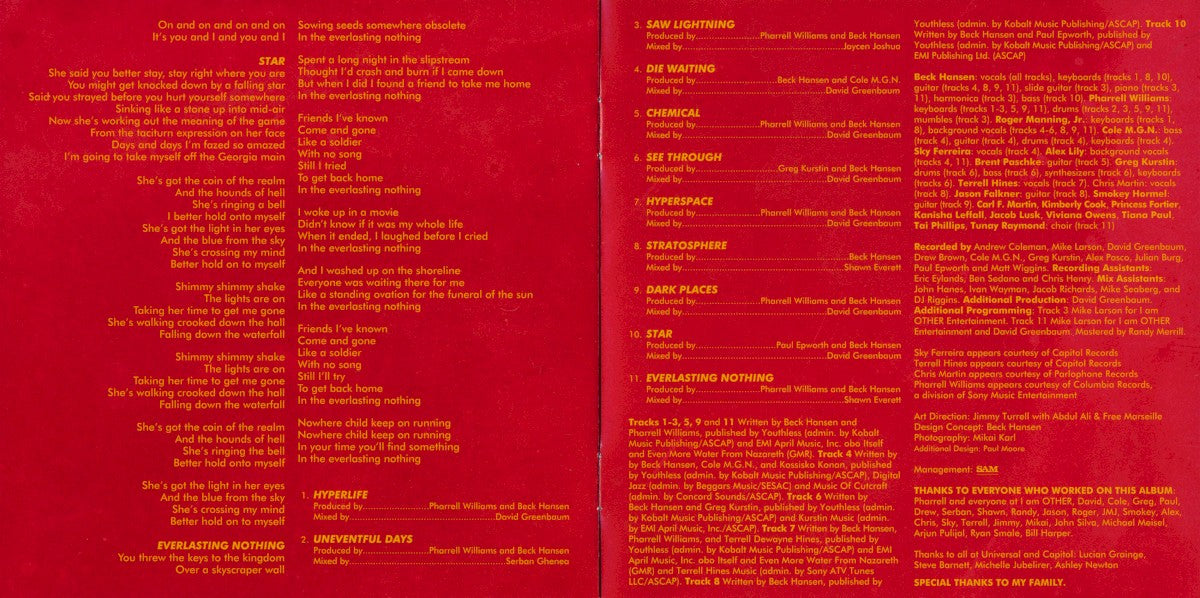 Gatefold 4: Beck – Hyperspace CD | Relix