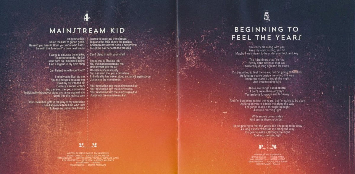 Gatefold 4: Brandi Carlile – Firewatcher's Daughter CD | Relix