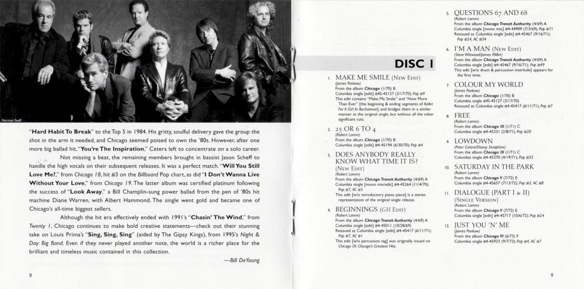 Gatefold 4: Chicago – The Very Best Of: Only The Beginning (2-CD) CD | Relix
