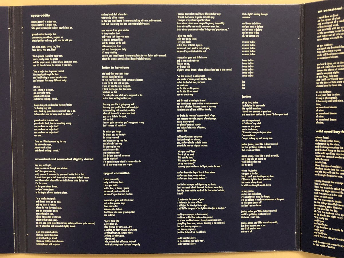 Gatefold 4: David Bowie – Space Oddity (2019 Mix CD) CD | Relix