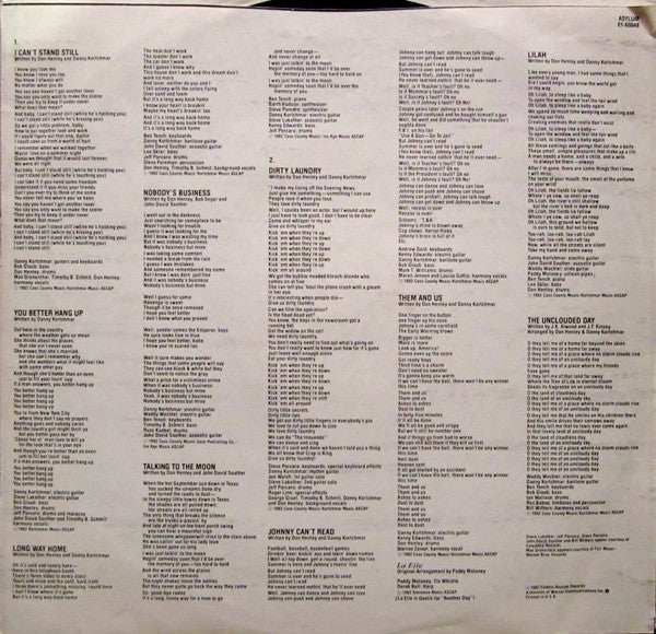 Gatefold 4: Don Henley – I Can't Stand Still CD | Relix