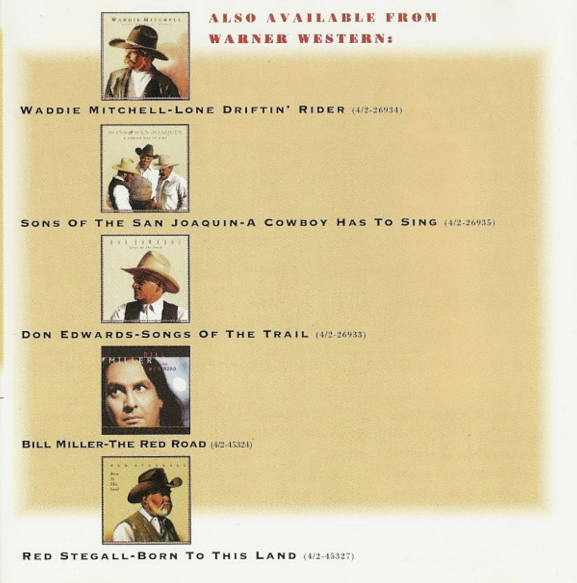 Gatefold 4: Emmylou Harris – Songs Of The West (Import CD) CD | Relix