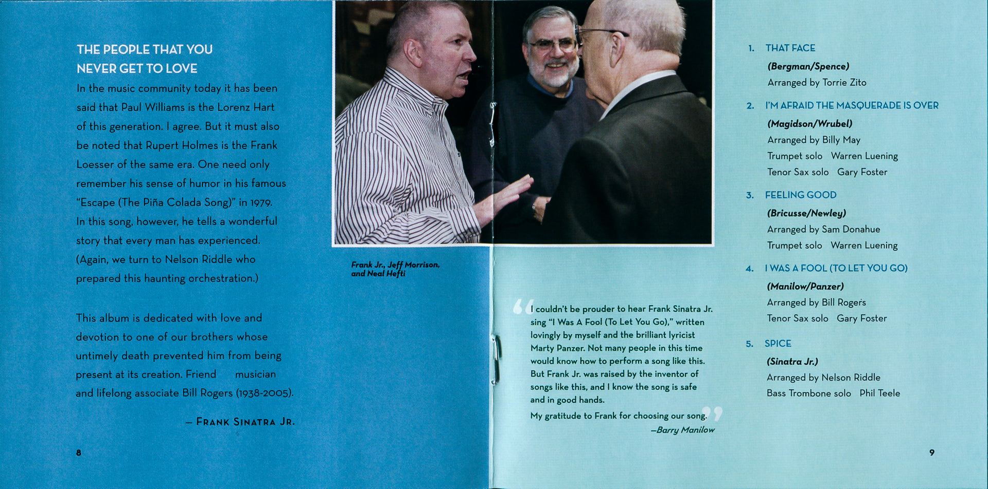 Gatefold 4: Frank Sinatra, Jr. – That Face CD | Relix