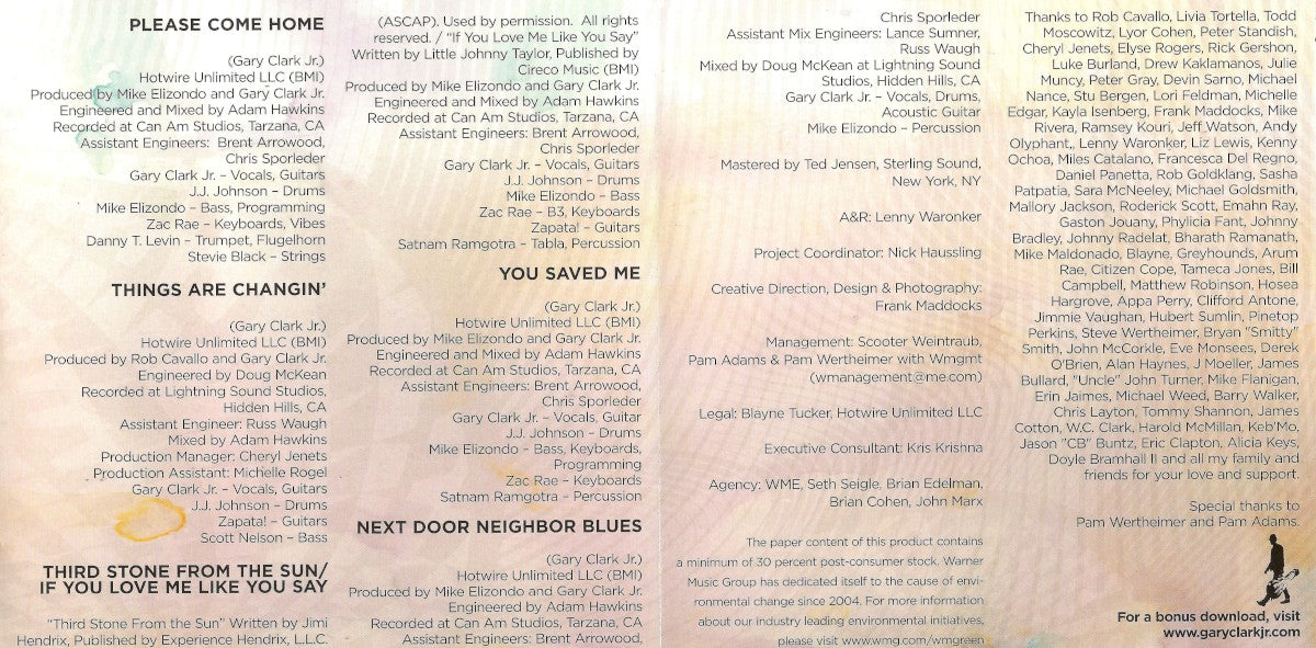 Gatefold 4: Gary Clark Jr. – Blak and Blu Vinyl LP | Relix