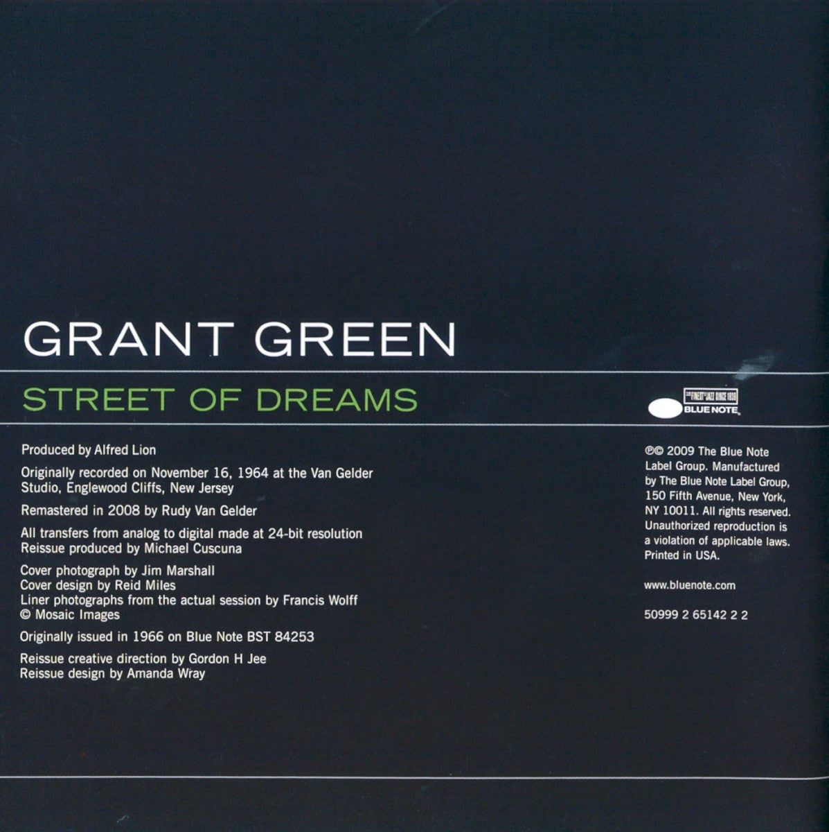 Gatefold 4: Grant Green – Street Of Dreams Vinyl LP | Relix