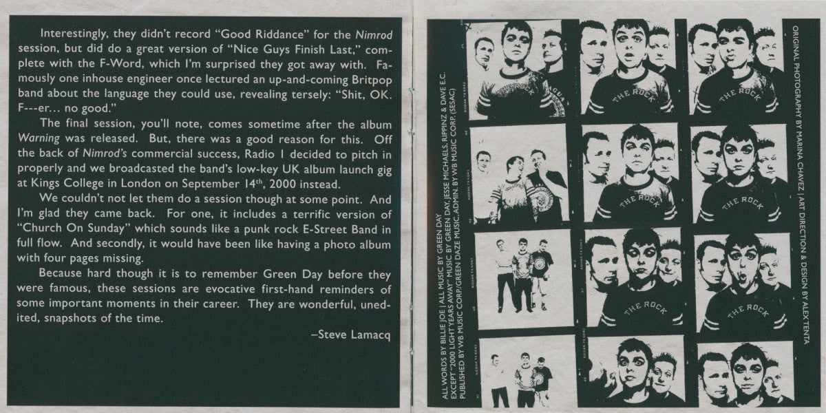 Gatefold 4: Green Day – BBC Sessions CD | Relix