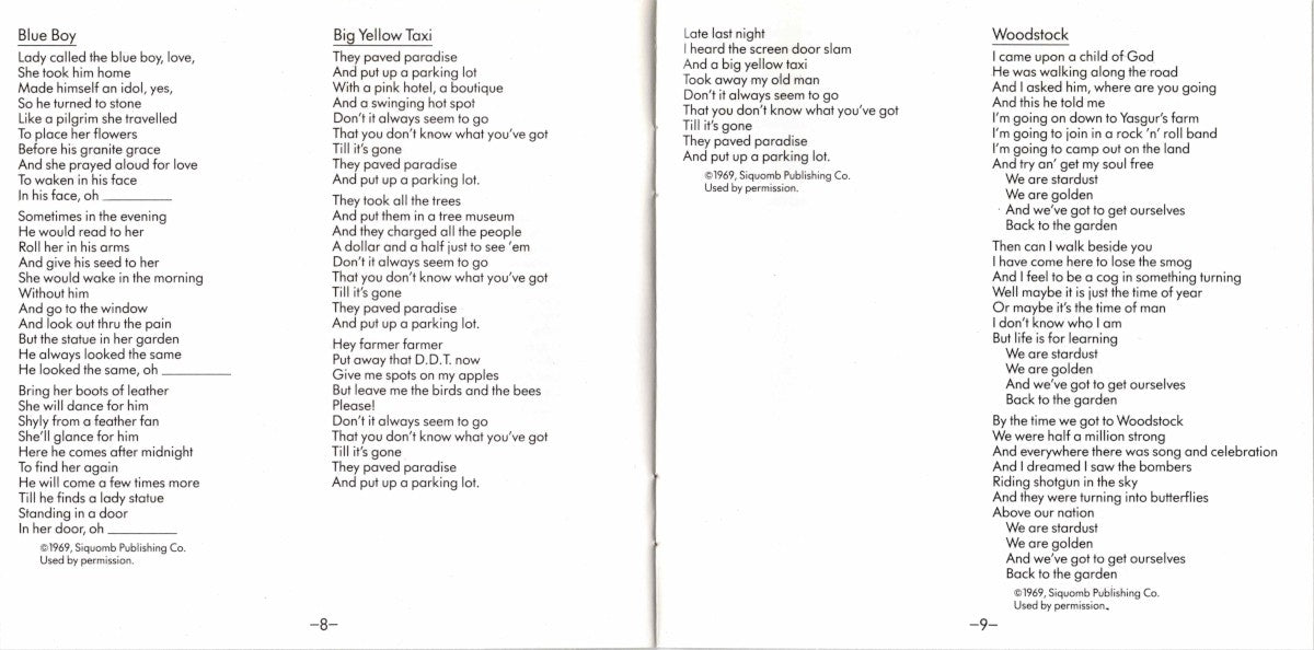 Gatefold 4: Joni Mitchell – Ladies of the Canyon CD | Relix