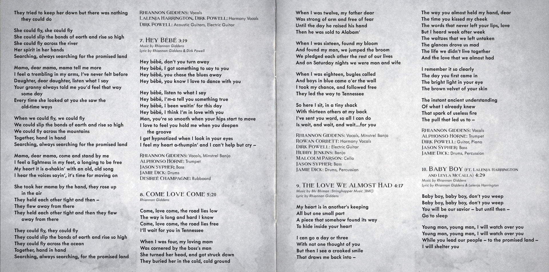 Gatefold 4: Rhiannon Giddens – Freedom Highway CD | Relix