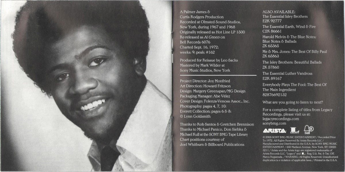 Gatefold 5: Al Green – Back Up Train CD | Relix