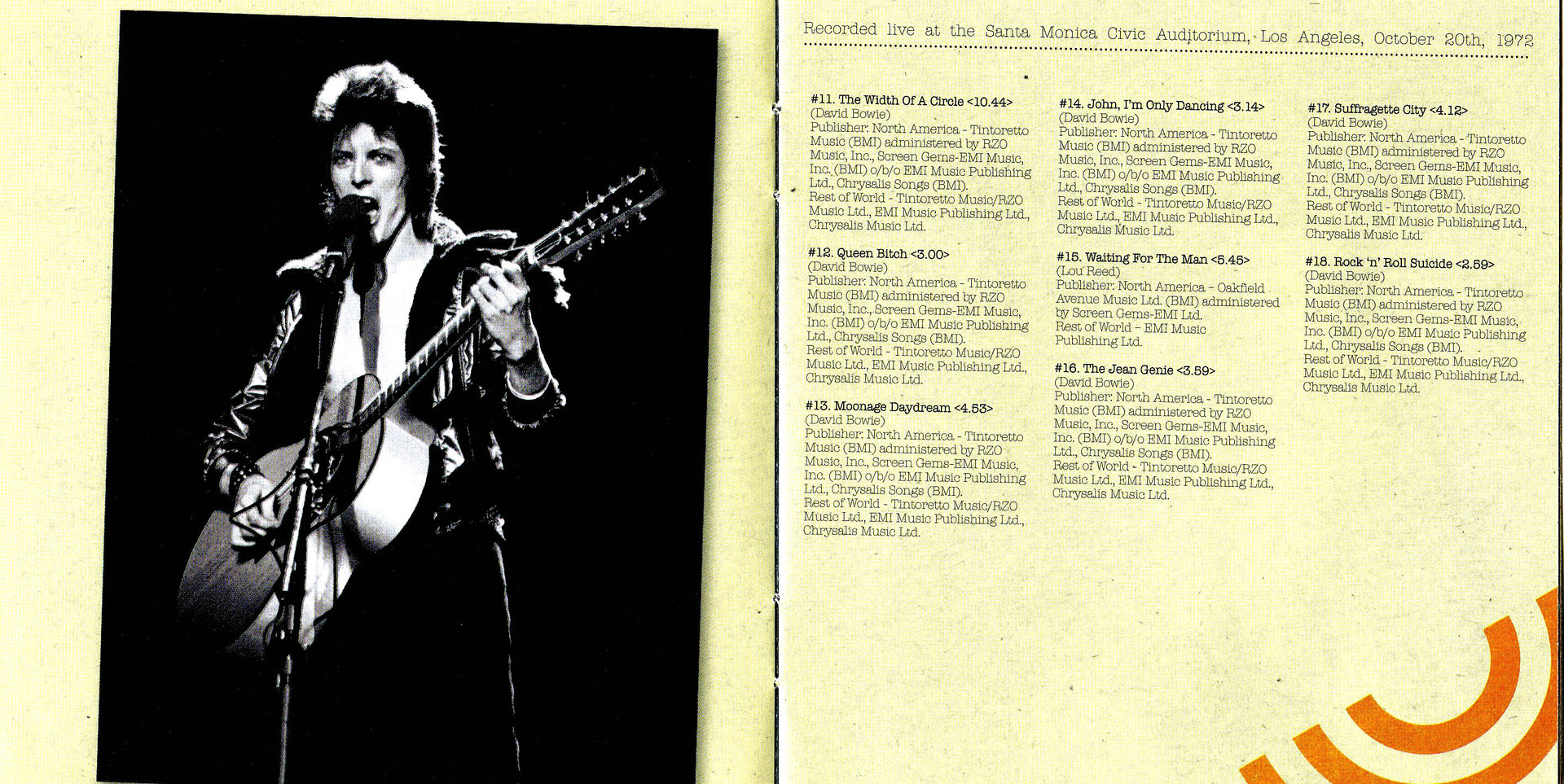 Gatefold 5: David Bowie – Live Santa Monica '72 Vinyl LP | Relix