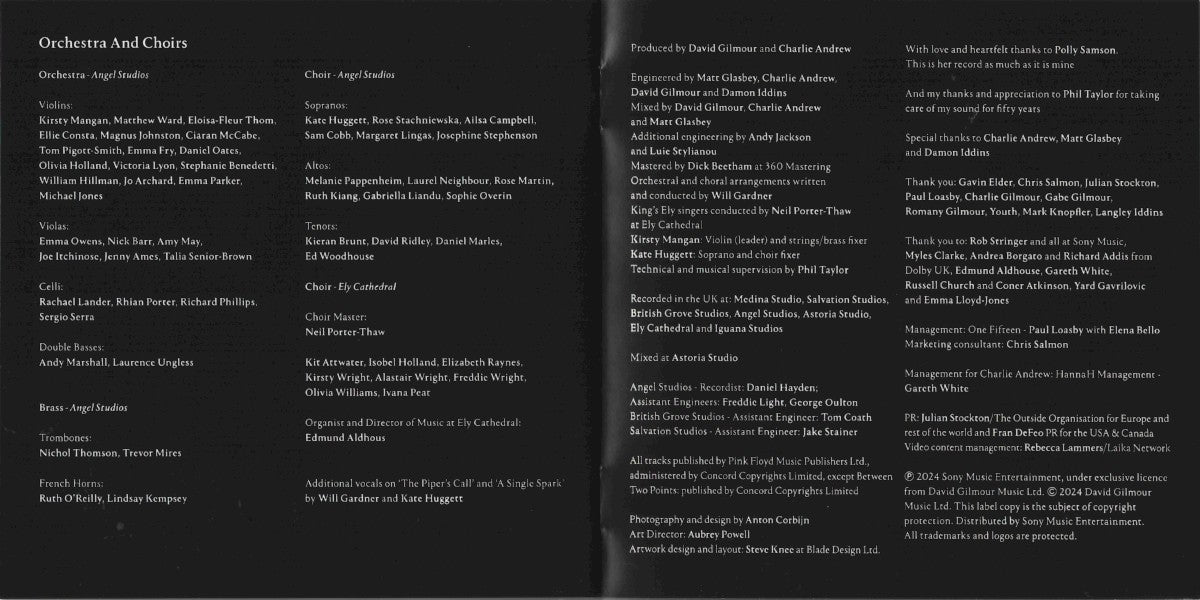 Gatefold 5: David Gilmour – Luck and Strange CD | Relix