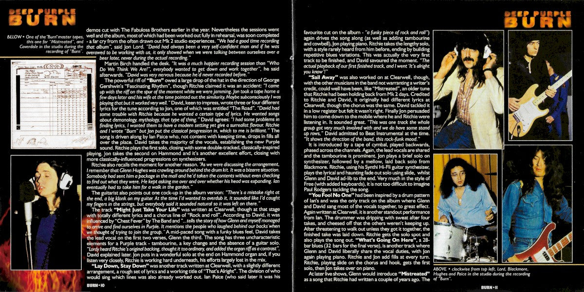 Gatefold 5: Deep Purple – Burn CD | Relix